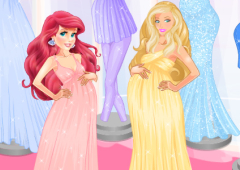Jogos de Barbie e Rapunzel: Princesas Grávidas no Meninas Jogos