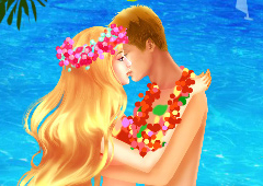 Beijo na Praia Havaiana