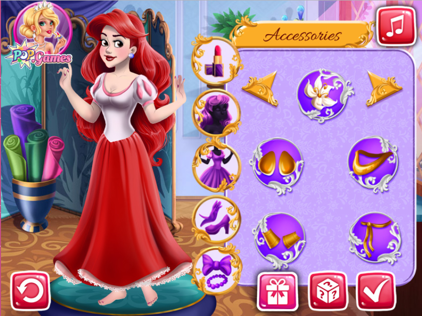 Jogue Salão de beleza para princesas, um jogo de Princesas