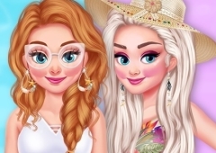 Elsa e Anna Colegiais