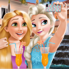 Jogo Elsa e Rapunzel Tiram Uma Selfie