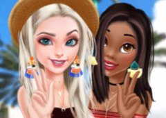 Elsa e Tiana: Férias de Verão