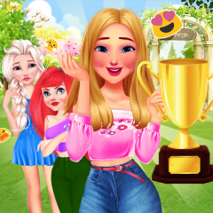 Jogo Limpe o Jardim da Barbie, da Elsa e da Ariel