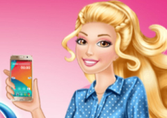 Jogos de Pinte o rosto da Barbie no Meninas Jogos