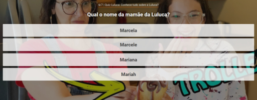 Quiz Luluca: Conhece tudo sobre a Luluca? - screenshot 3