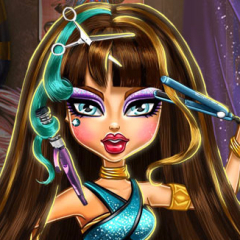 Jogos de Salão de Cabeleireiro de Cleo de Nille no Meninas Jogos