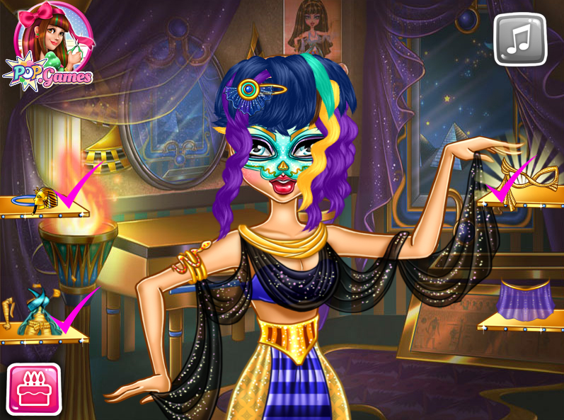 Salão de Beleza Monster High  JOGO DE MAQUIAGEM - JOGO DE