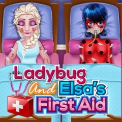 Jogo Salve a Ladybug e a Elsa