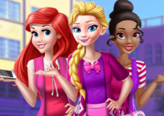 Tiana, Ariel e Elsa na Escola das Princesas