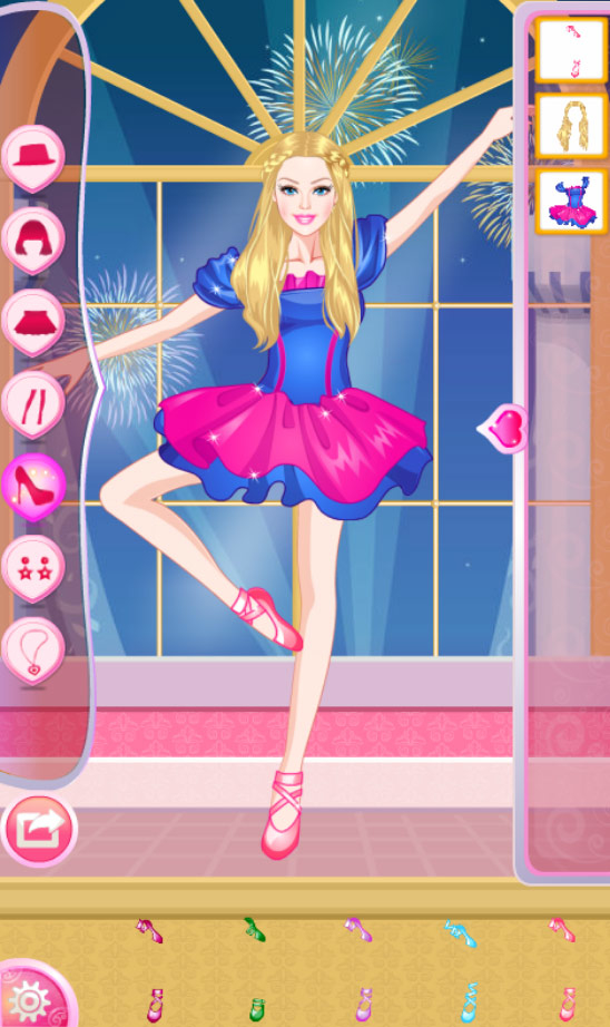 Jogo Pinte Barbie Bailarina no Jogos 360